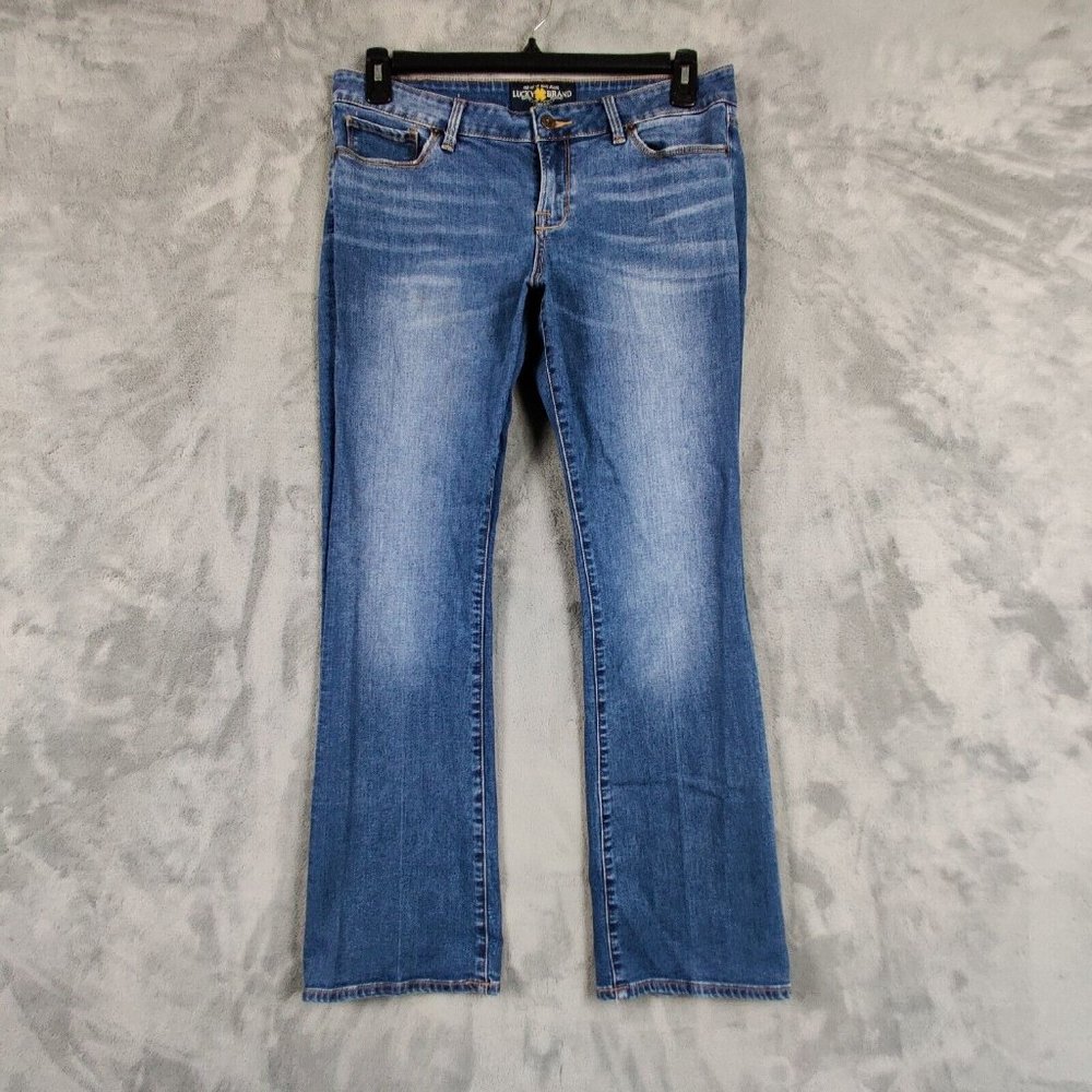 Lucky Brand Jeans Women 12 31 Blue Lolita Boot Cut Low Rise Denim Stretch 31x29